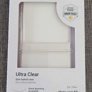AXS Ultra Clear Slim Hybrid Case for Moto Razr 50 (2024)